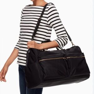 Kate Spade Wilson Road Carmella Black Nylon X-Large Weekender